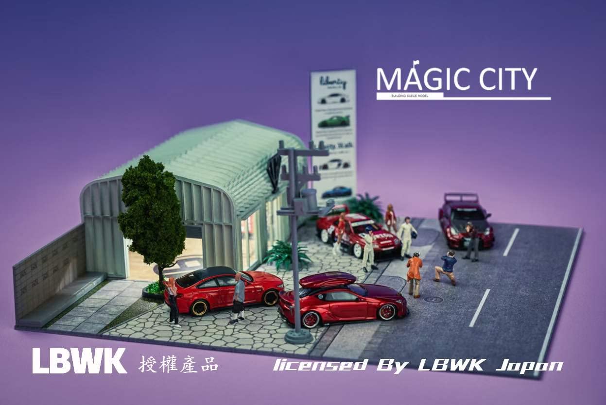 Amazon | 1/64 magic city ジオラマ LBWK JAPAN liberty walk 唐破風