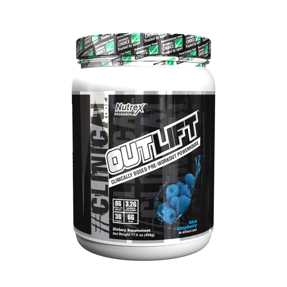Nutrex Research Outlift | Clinically Dosed Pre-Workout Powerhouse, Citrulline, BCAA, Creatine, Beta-