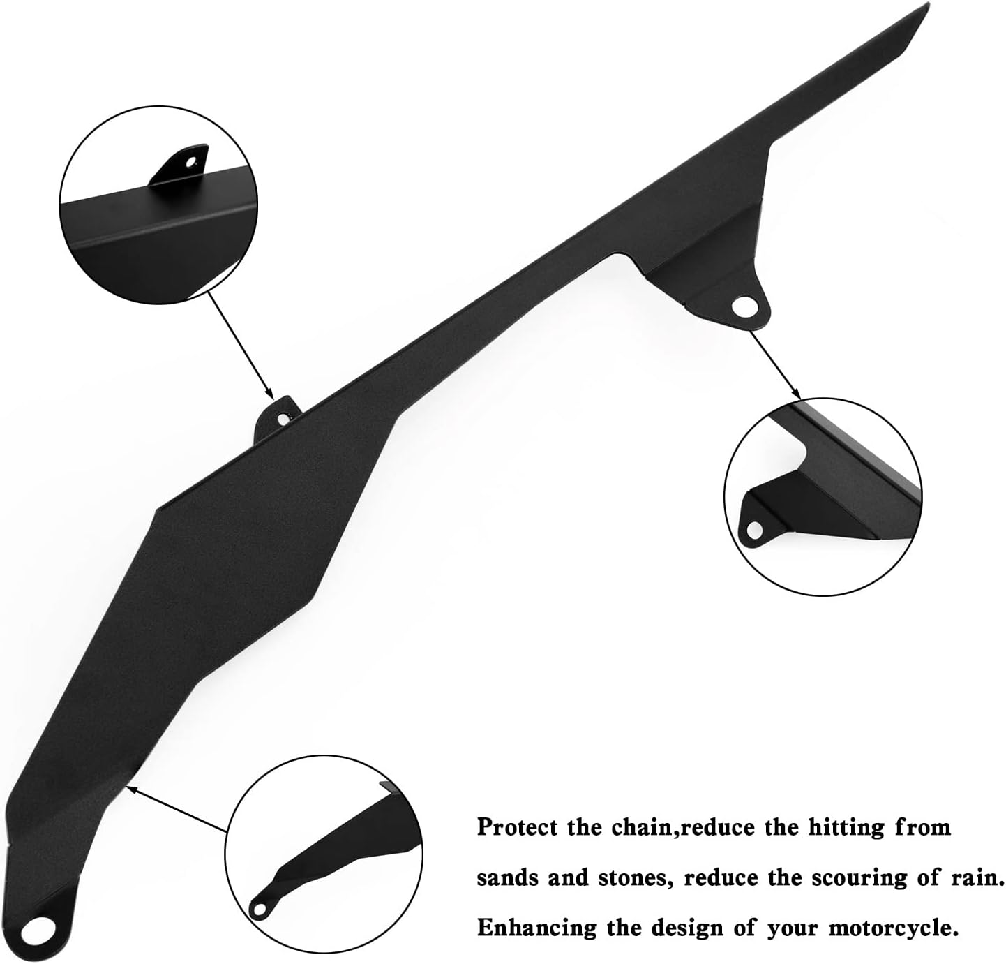 Areyourshop Rear Chain Guard Cover fit for YAMAHA YZF-R1 2009 2010 2011 2012 2013 2014 Black