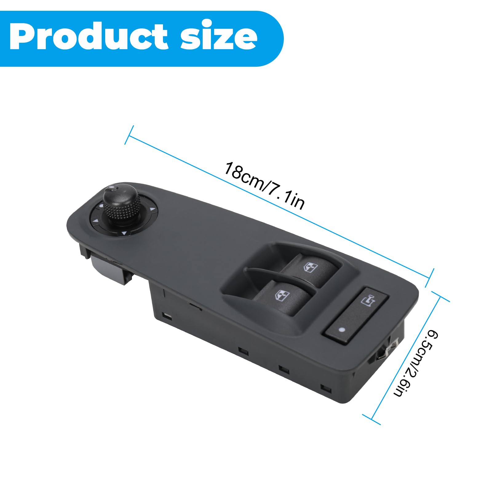 Interruttore Finestrino Peugeot boxer 2009 2014 Comandi Alza Vetri, compatibile con Citroen Relay/Jumper 2006-2015, Peugeot Boxer, Comandi Alza Vetri per Alzacristalli Elettrici, 735487419