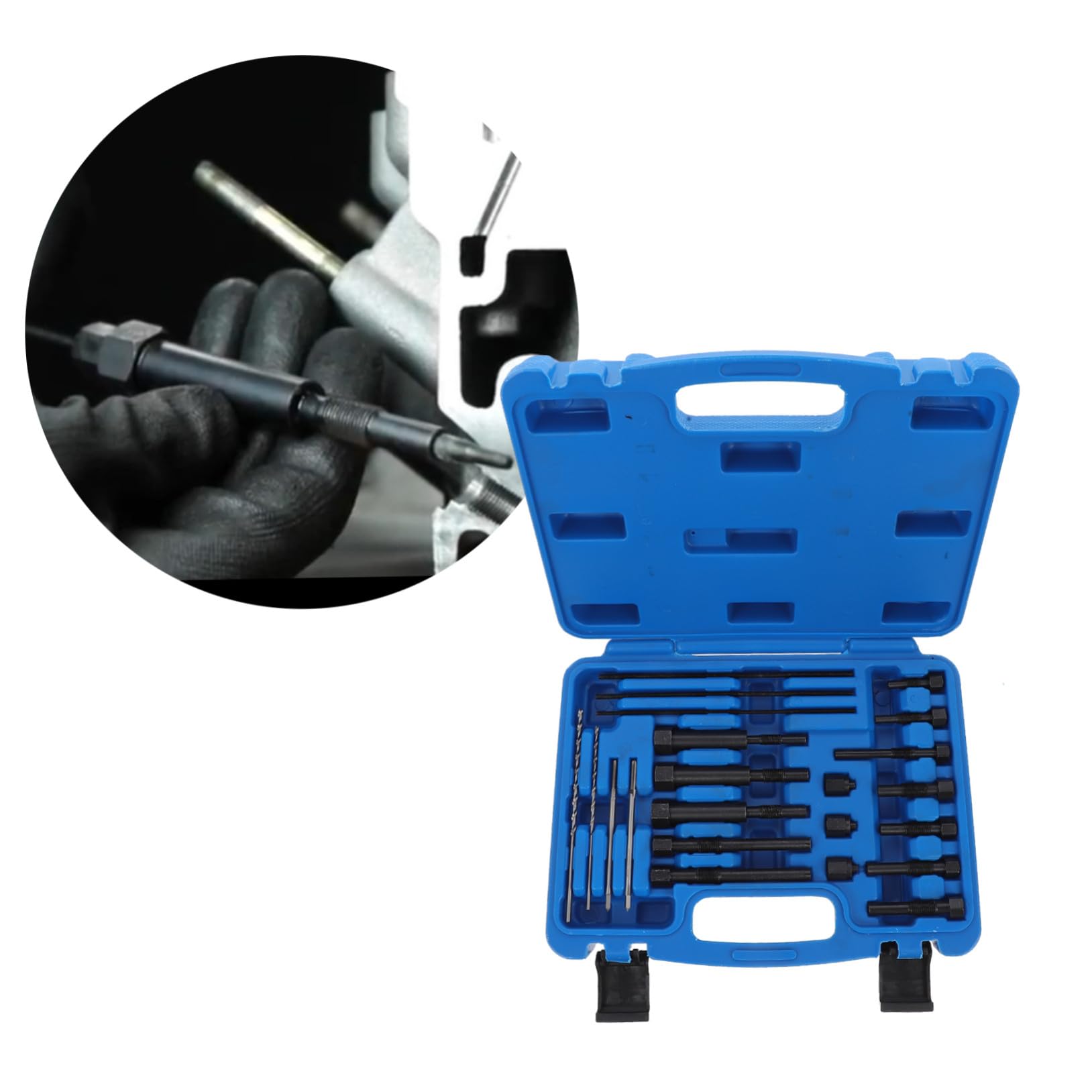 Cabilock Kit Extraction de Bougies de Préchauffage Automobiles Outil de Réparation Jeu