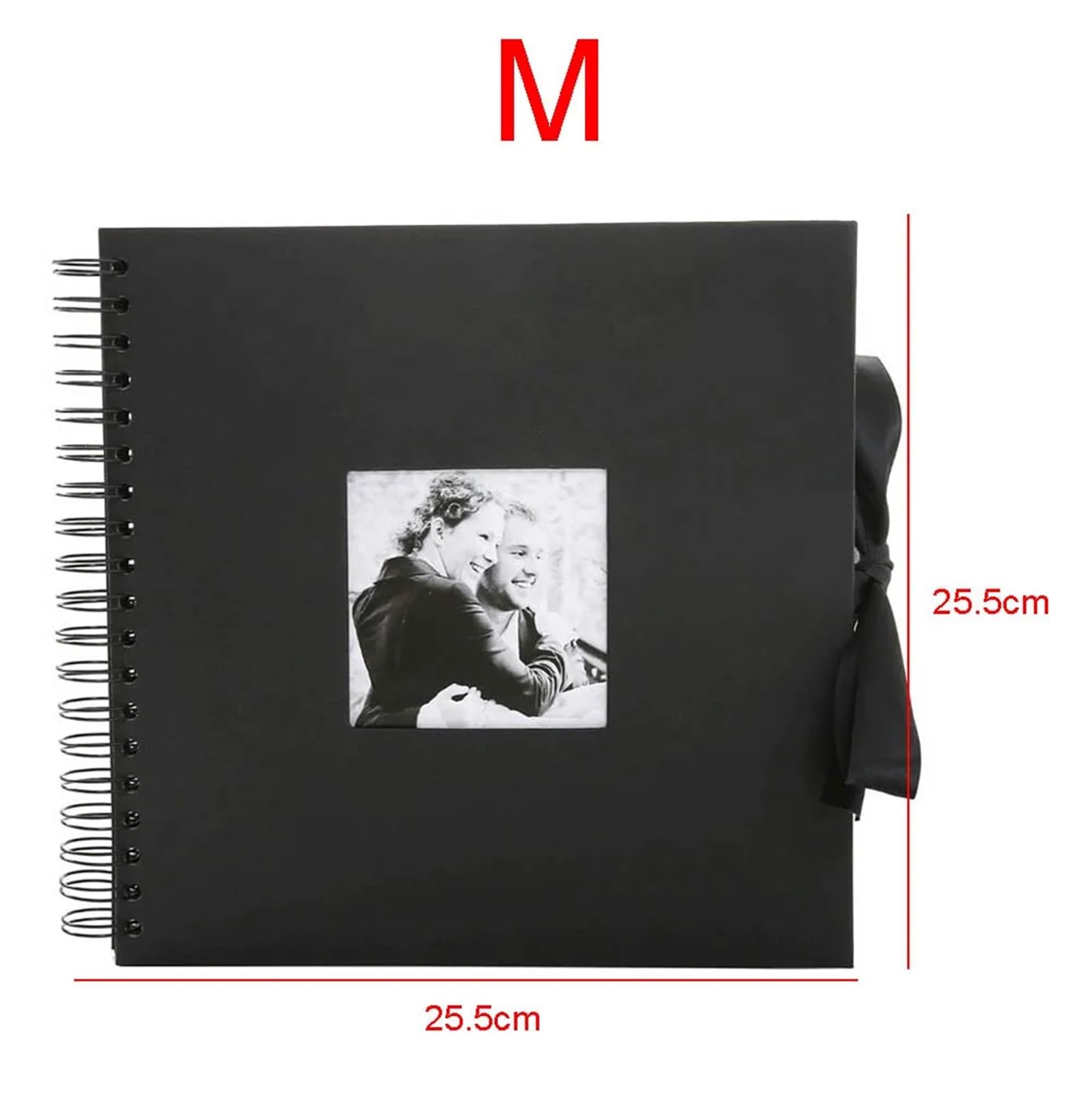 Fotoalbum 31 x cm Fotoalbum, kreativ, 30 schwarze Seiten, DIY, Scrapbooking, Bastelpapier, Foto for Hochzeitstag(M)
