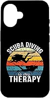 Vista 31 de Funda para iPhone 12 Pro Max Scuba Diving Is My Therapy Scuba Diver