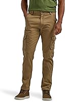 Wrangler Authentics Men's Regular Tapered Cargo Pants - Stretch Flex Comfort, Durable 98% Cotton with Ample Pockets