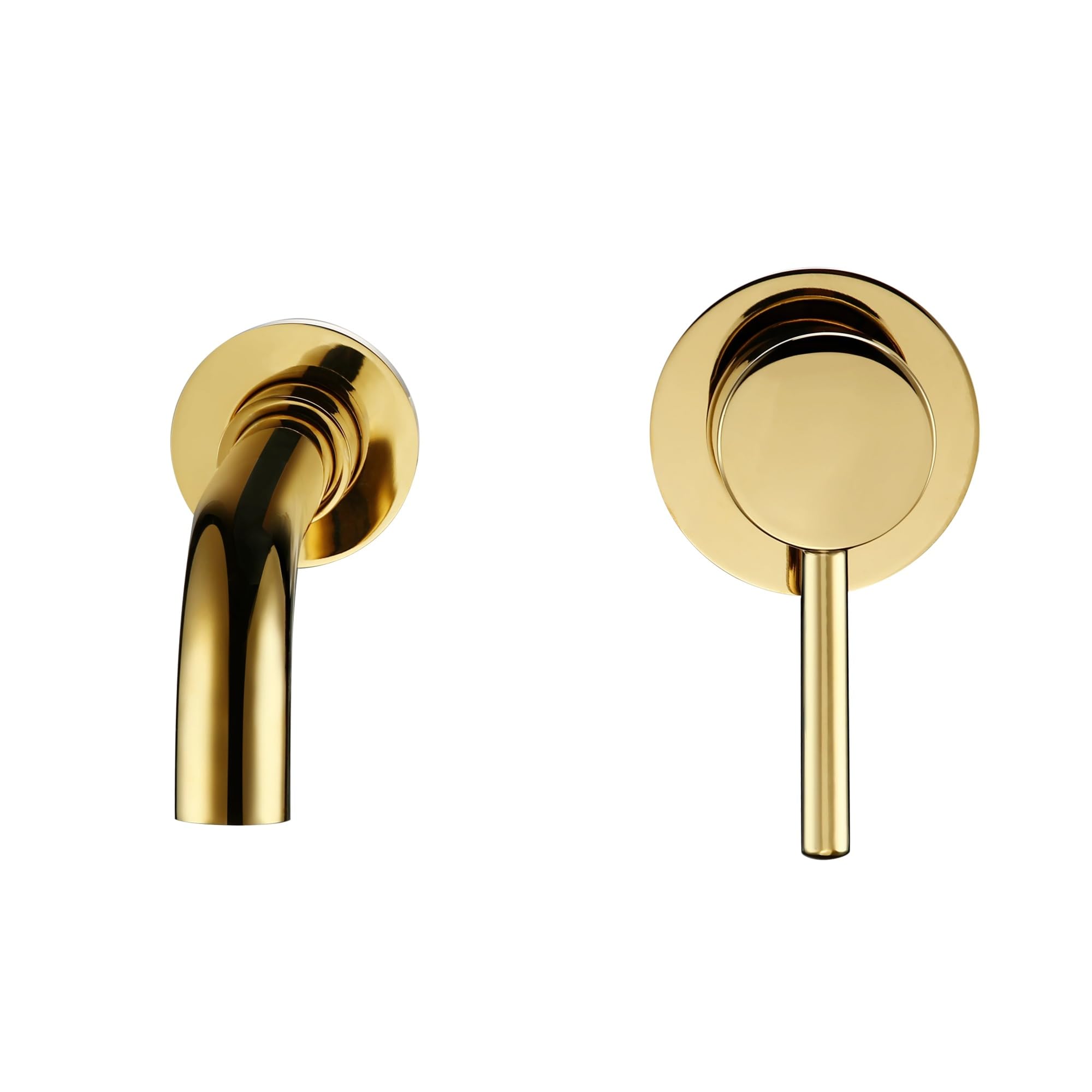 Grifo monomando de pared titanium para actualizar el lavabo del baño familiar