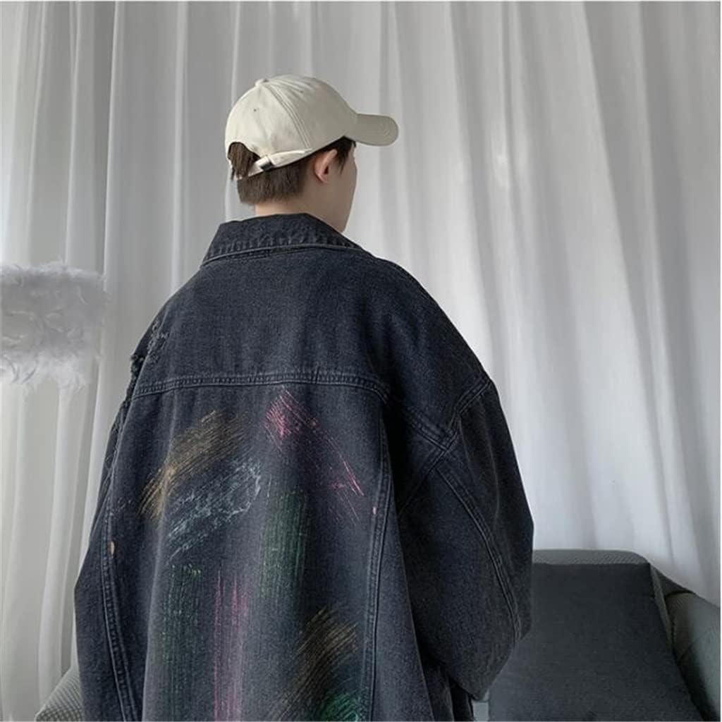 Denim Jacket Male Spring And Autumn Korean Version Is Loose And Versatile(2XLcode)