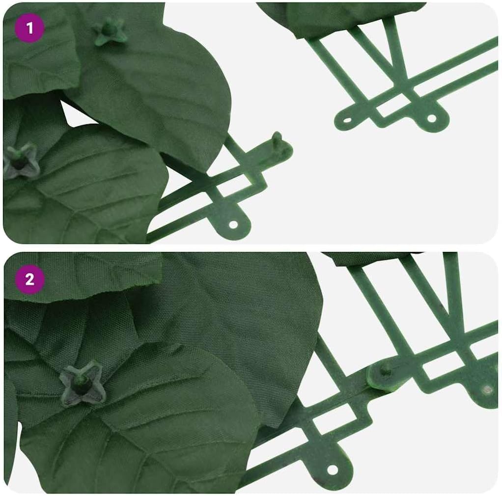 Balcony Privacy Screen, 157.5 x 29.5 in Artificial Hedge Fence, Dark Green Leaf Privacy Shield for Patio, Deck, Garden, and Outdoor Backyard Windscreen