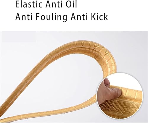 Miniatura 5 de Pelar y pegar, líneas de cintura decorativas 3D para pared, bordes de pared, longitud de 7.5 ft de ancho, 3.1 in, moldura flexible autoadhesiva para