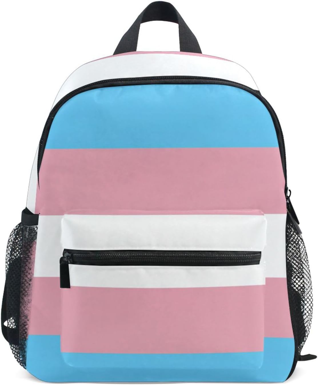 Blue Pink White Stripe Toddler Boy Backpack Kids School Bag Mini Travel Bookbag, 3-8 Years