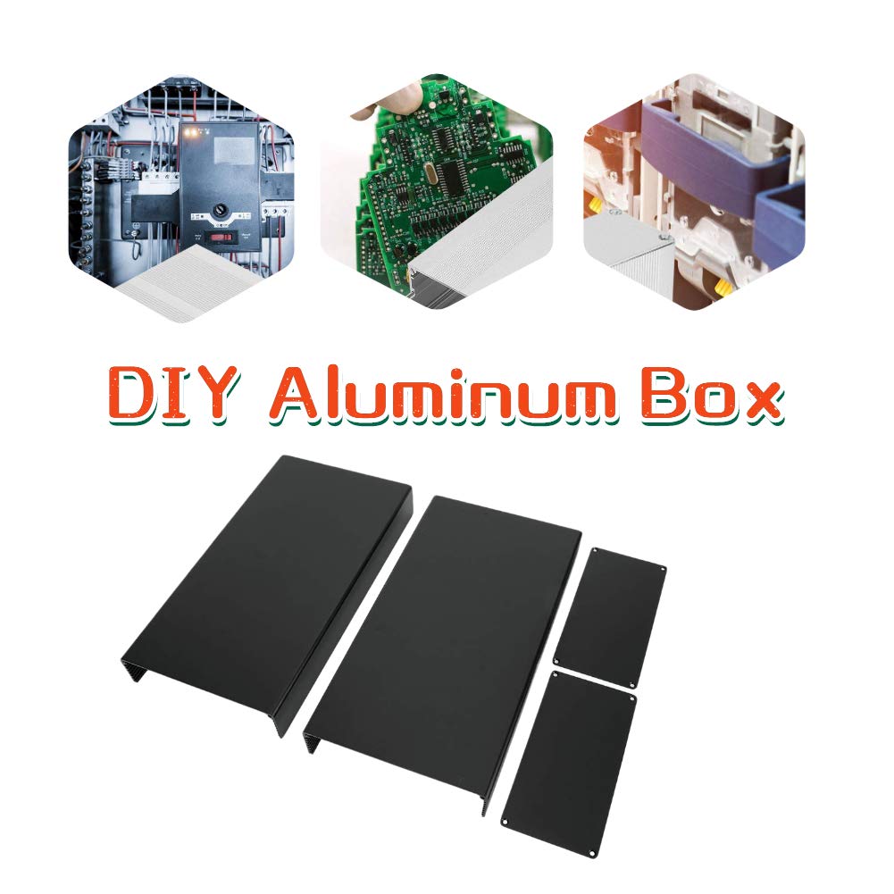 Custodia a corpo diviso per custodia per scatola di progetto elettronica in alluminio, scatola di giunzione per PCB Dissipazione del calore per accessori elettrici per GPRS