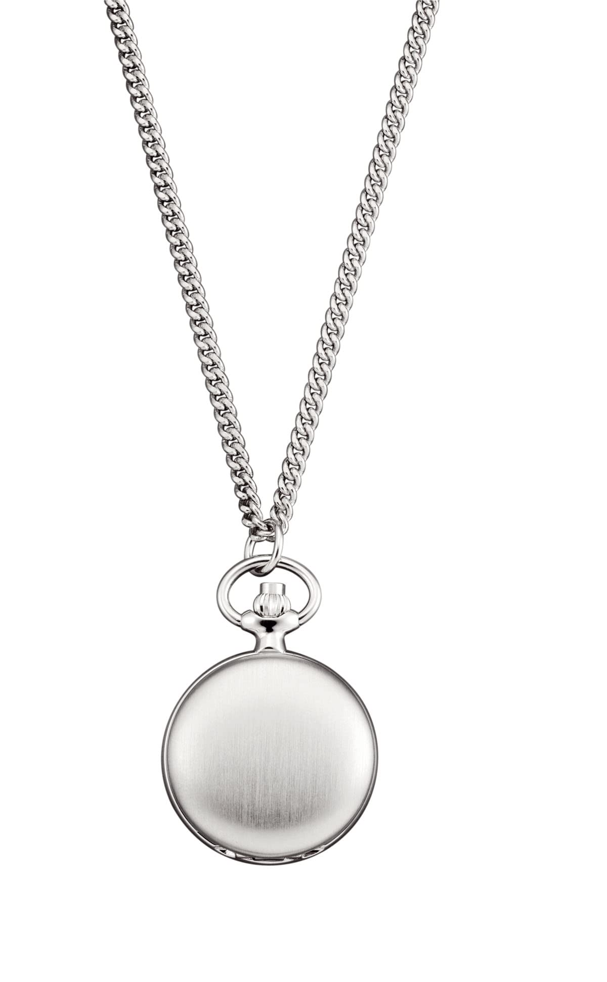 Regent Damen Umhängeuhr Savonnette 70 cm Kette 26 MM Quarz Weißes Zifferblatt Arabische Zahlen P-764
