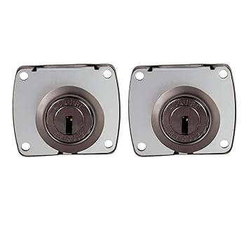 Acquire Premium Ulra Key Drawer Multi Lock Black Matt Finish Suitable for 16 MM to 22 MM Panel (Pack of 2)