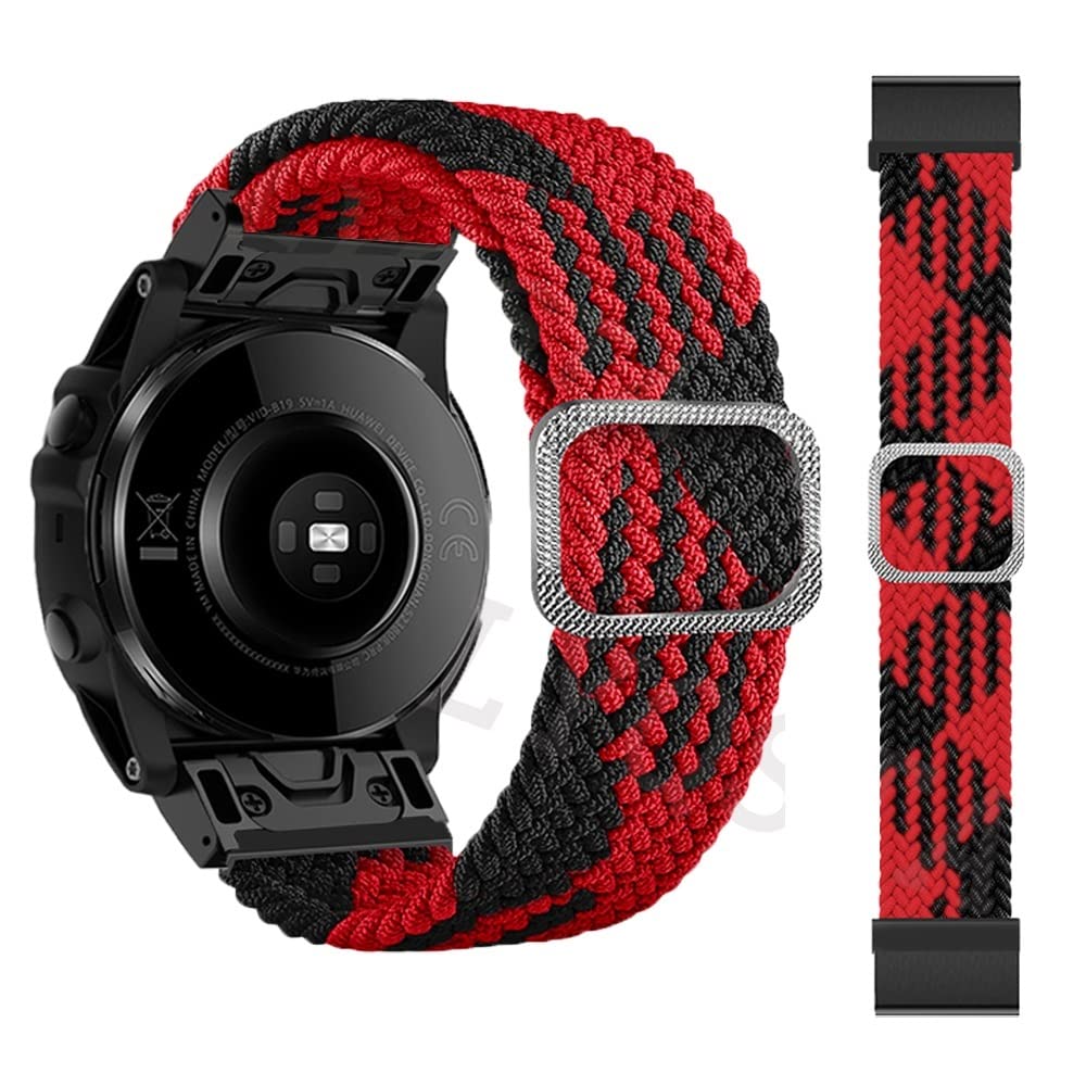 Correa de nailon de 22mm para Garmin Fenix 7 y Epix Smartwatch 8