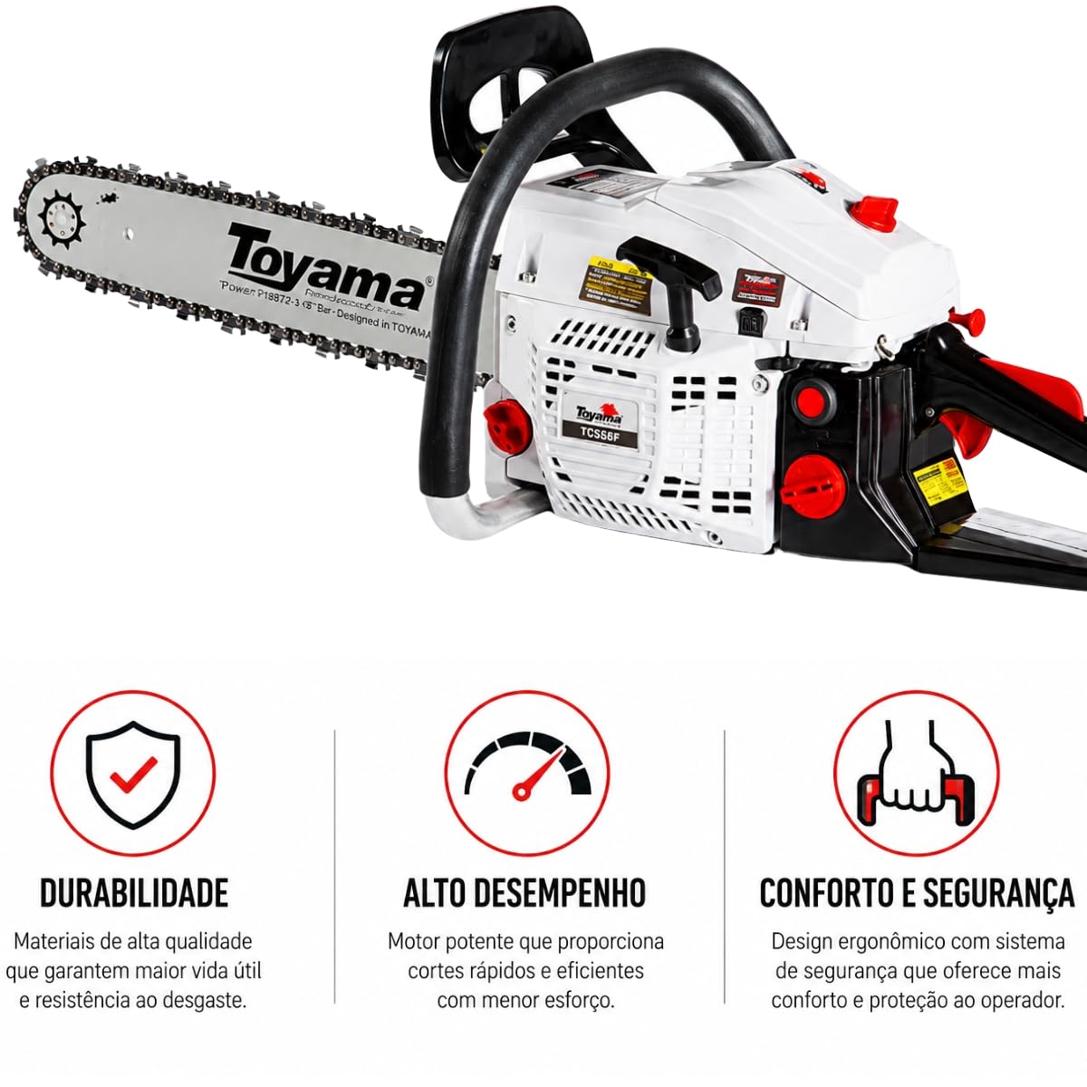MOTOSSERRA TOYAMA, TCS58H-18SNB, GAS 2T, 54.5CC, SABRE 18SN, 3/8 X