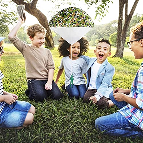 Brinquedo de paraquedas de camuflagem do exército infantil jogando à mão brinquedo infantil ao ar li