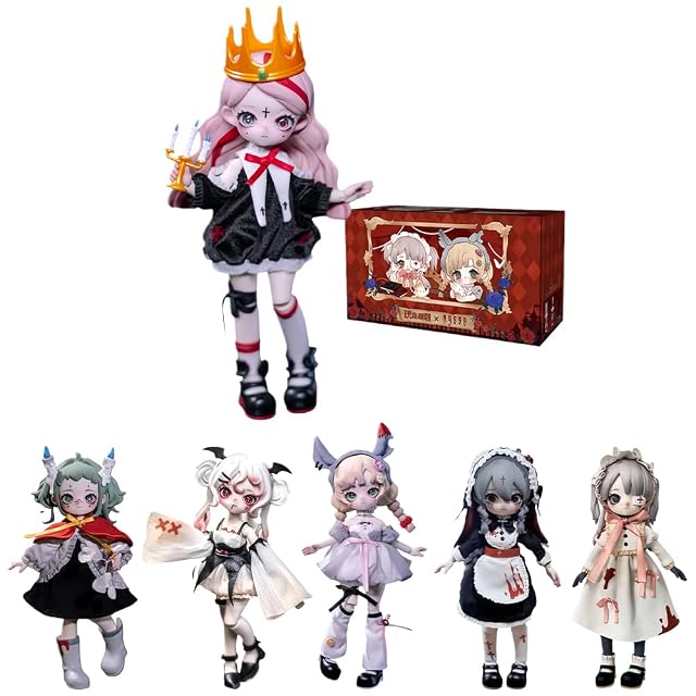 niannyyhouse Figuras de caja ciega BJD 1/12, muñeca articulada con ropa, serie Bizarre Nightmare