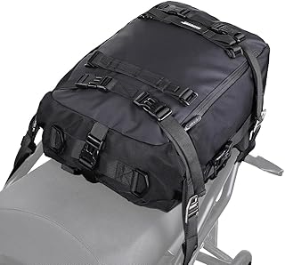 Rhinowalk Motorcycle Tail Bag 20L Waterproof Motor Pannier Bag Motor Travel Luggage Motorbike Rear Rack Trunk Storage Bag ...