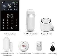 Vista 8 de Home Security System with Instant Tuya App Alerts & WiFi+GSM4G,Easy to Install WiFi4G Alarm System with Instant Tuya App Alerts,Door and Window
