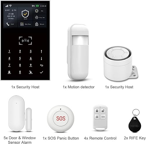 Miniatura 8 de Home Security System with Instant Tuya App Alerts & WiFi+GSM4G,Easy to Install WiFi4G Alarm System with Instant Tuya App Alerts,Door and Window