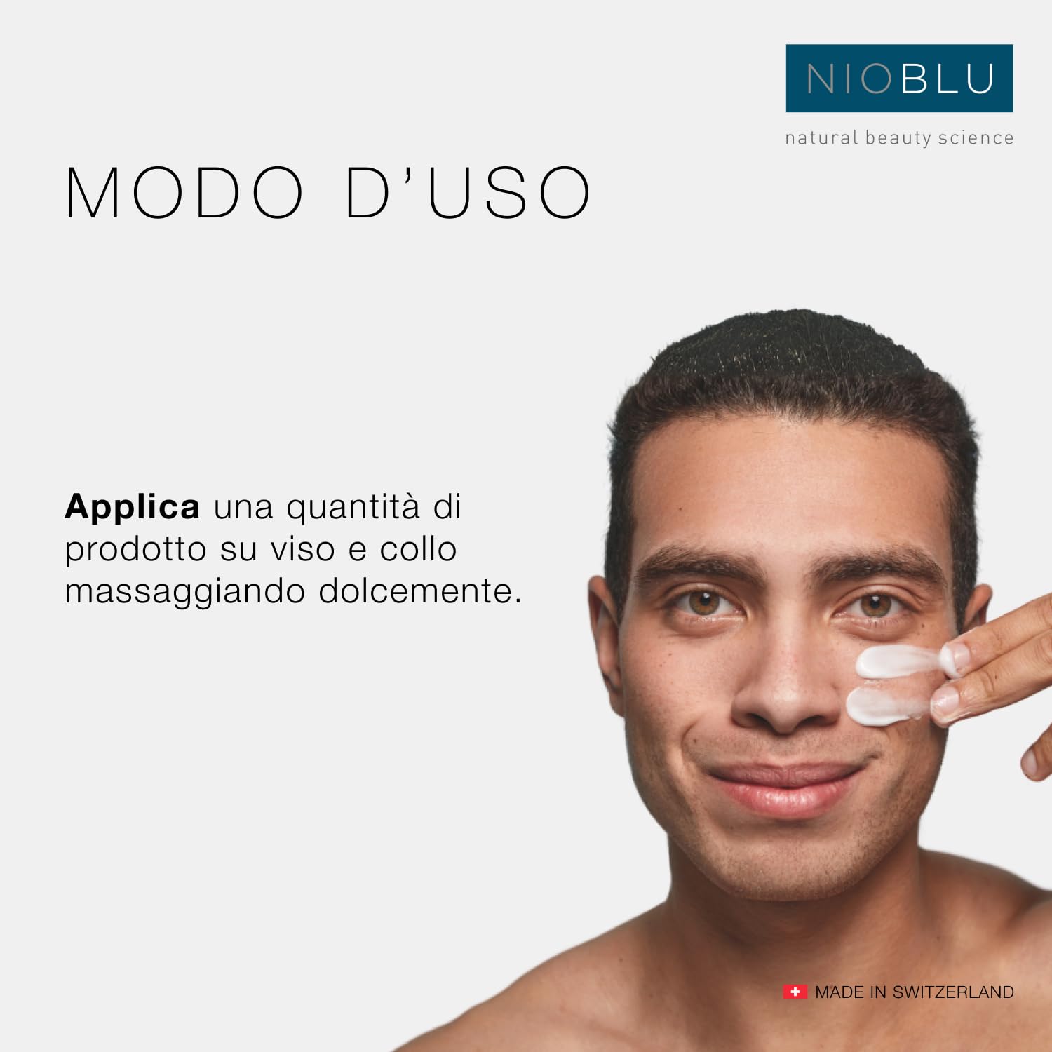 Nio Crema Viso Idratante - Uomo - Texture leggera - Facile assorbimento - Idratante - Nutriente - Protegge la pelle - Con ingredienti naturali - Tecnologia avanzata - 100 ml