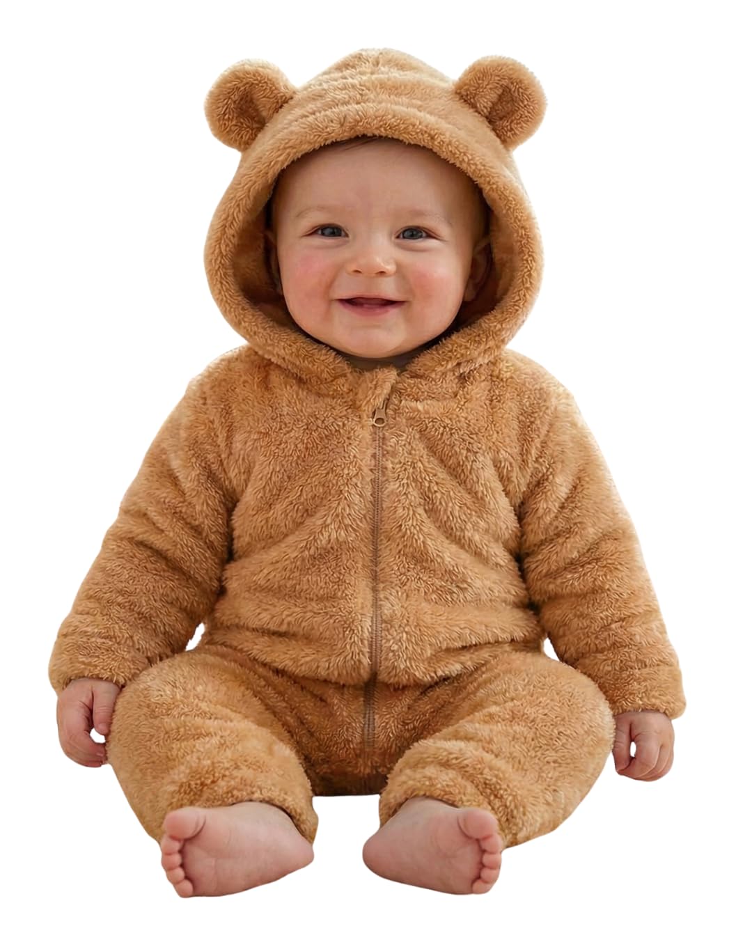 Soft Fleece Baby Romper with Hood For NewBorn Baby Clothes Spring Babies Romper Climbing Jumpsuit With Zipper-image-19