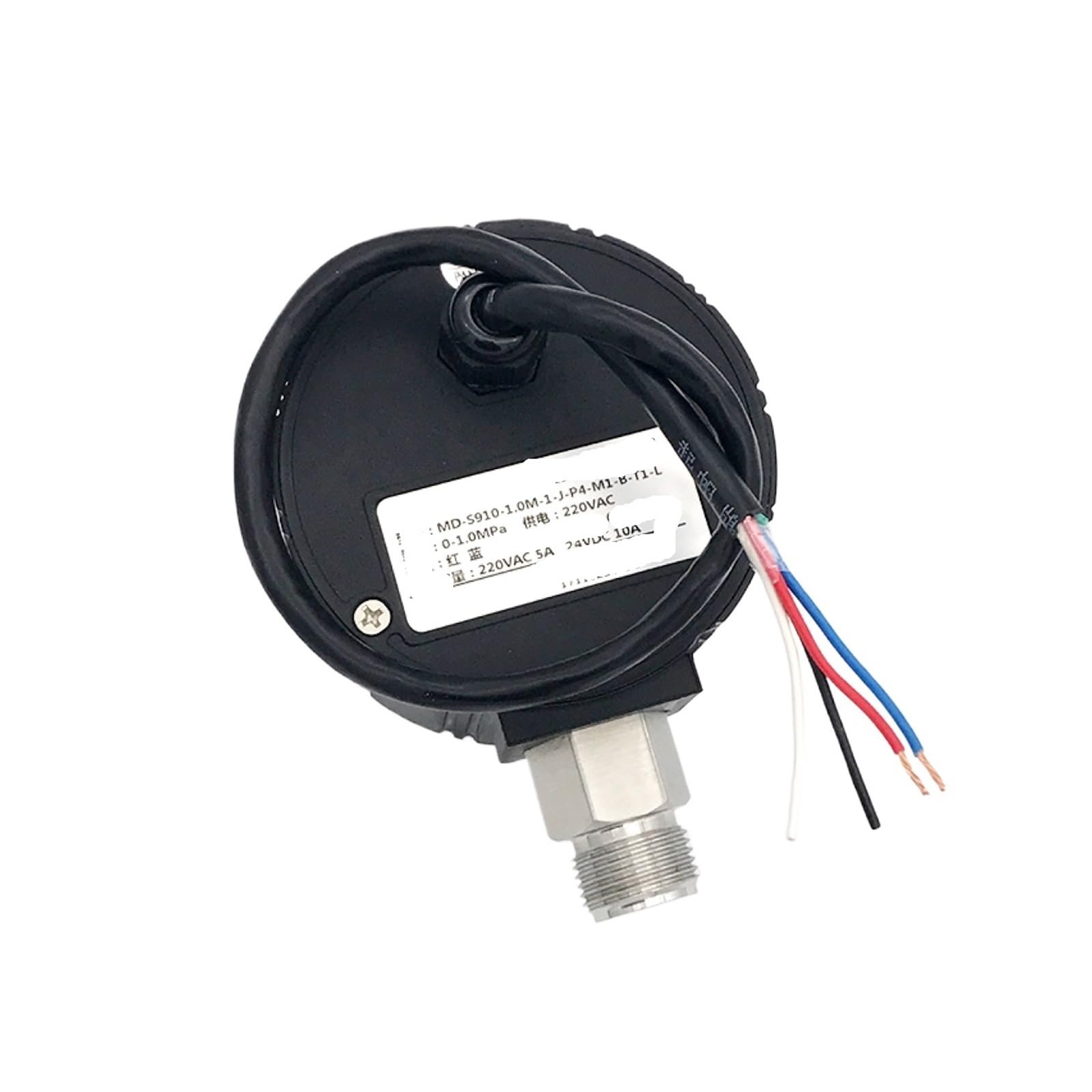Digitaler Manometerschalter, Druckregler MD-S910, hydraulisches Vakuum-Manometer aus Edelstahl(0-1Mpa-M20-1.5,DC24V)