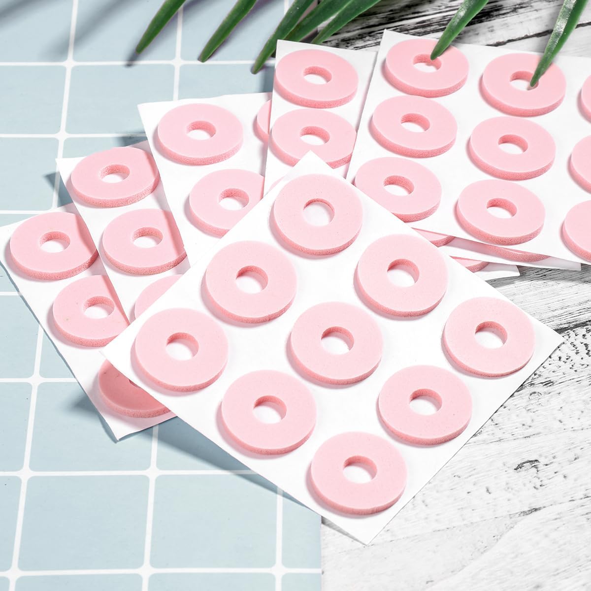 12 Sheets 108PCS Self Adhesive Callus Cushions Soft Foam Corn Pads Toe and Foot Protectors corn pads for toes,callus pads