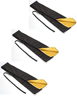 jiaoguo 3pcs Japanese Samurai Sword Katana Handbag Carry Sword Bag 51â€œ Length Inner Yellow