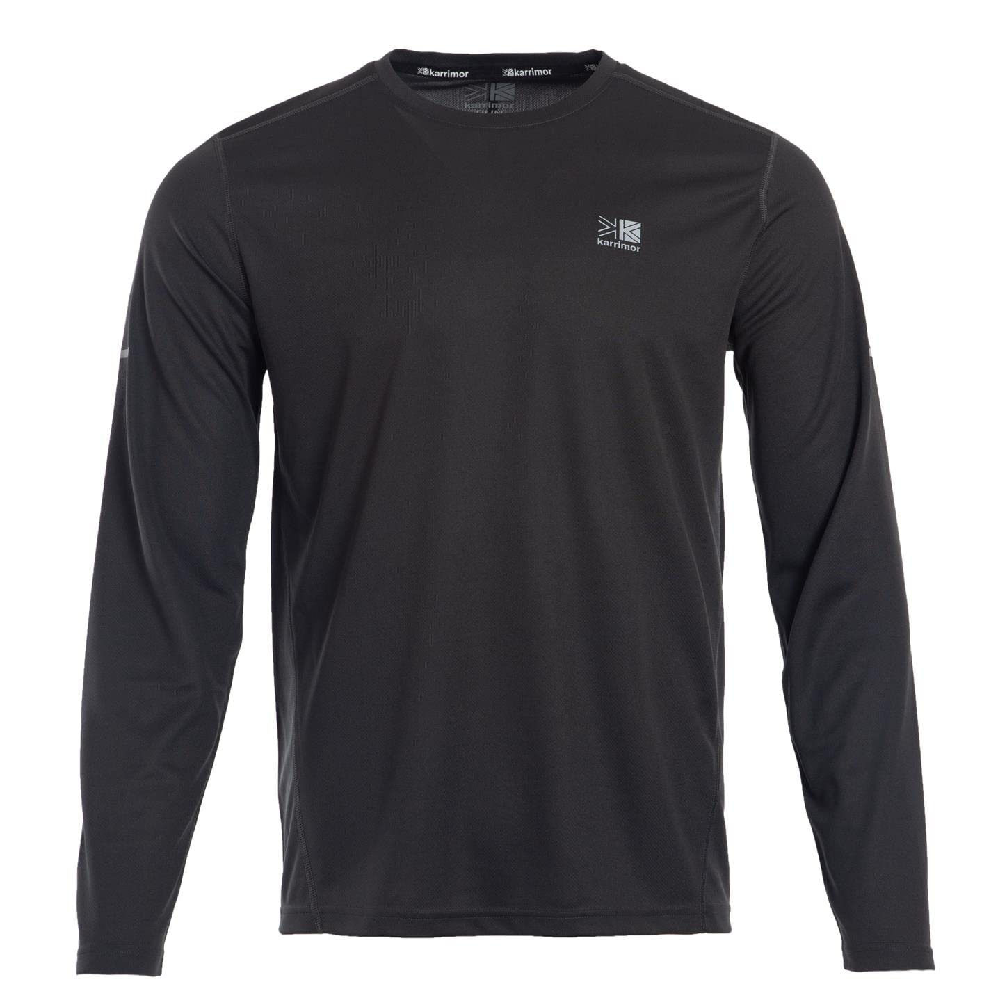 Karrimor Mens Long Sleeve Run T-Shirt Dark Grey Marl