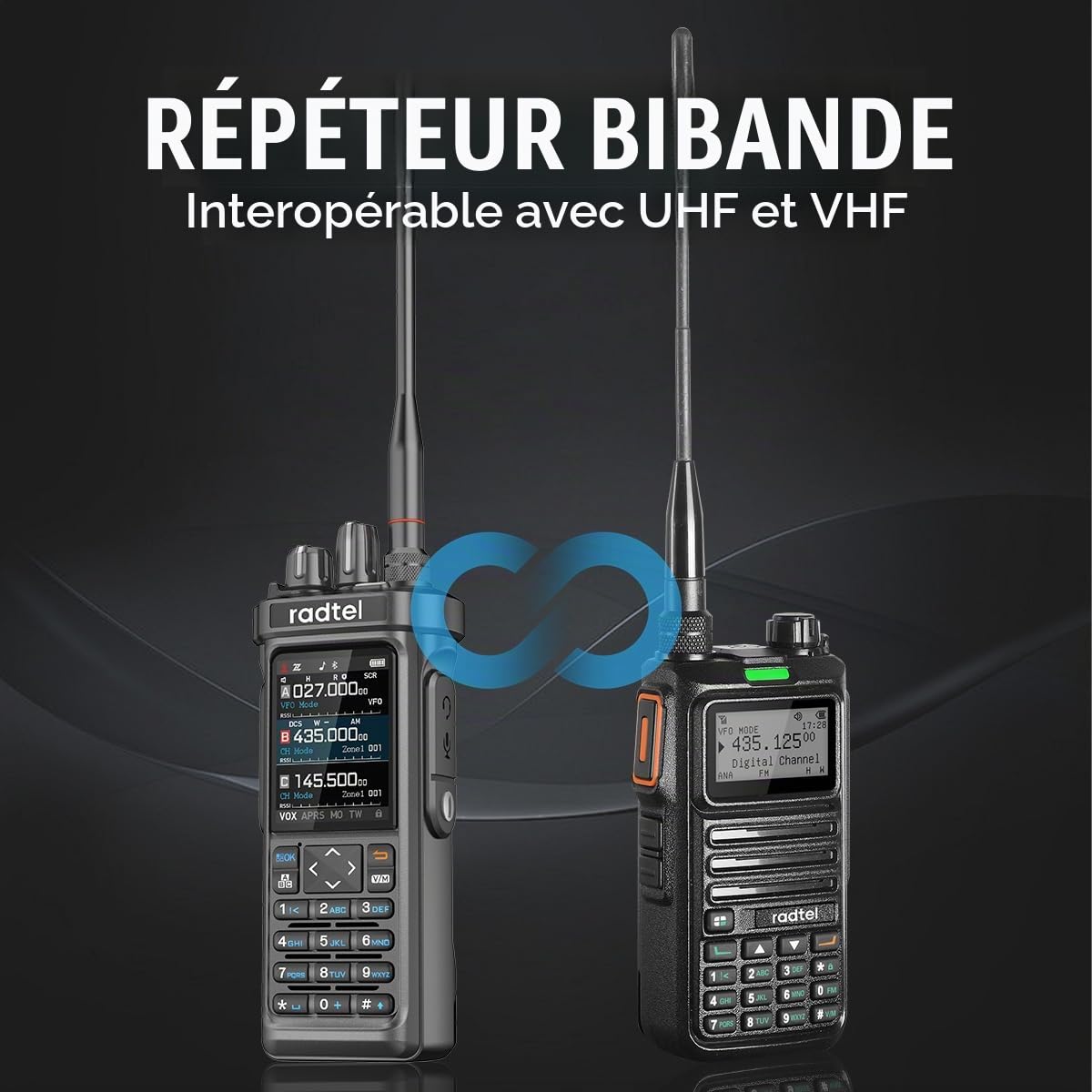 Radio amateur Radtel RT-950 PRO, GPS/APRS, talkie-walkie 10 W, émetteur-récepteur portatif longue portée, réception AM/FM/CB/SW/MW/LW, programmation via application Bluetooth, NOAA, analyseur de spect