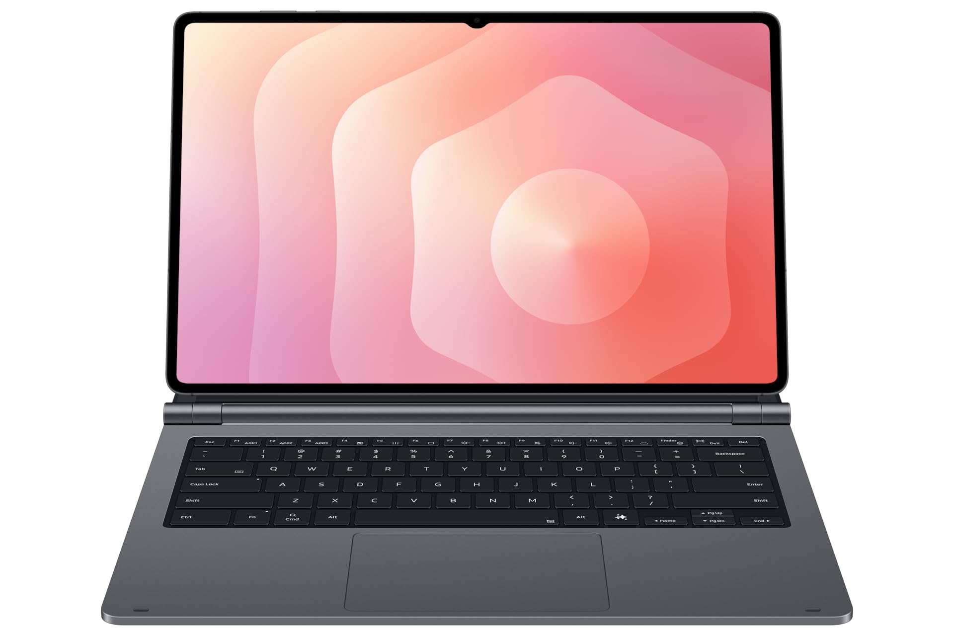 Samsung Clavier Pro EF-DX935 pour Galaxy Tab S11 Ultra avec clavier QWERTZ, grand trackpad, touche AI et touches de fonction, design fin en aluminium, gris