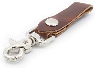 Main Street Forge | フルグレインレザーキーチェーン メンズ | アメリカ製 | ハンドメイド | ラグジュアリーバレットキーチェーン | クイック着脱 | メンズキーリングオーガナイザー