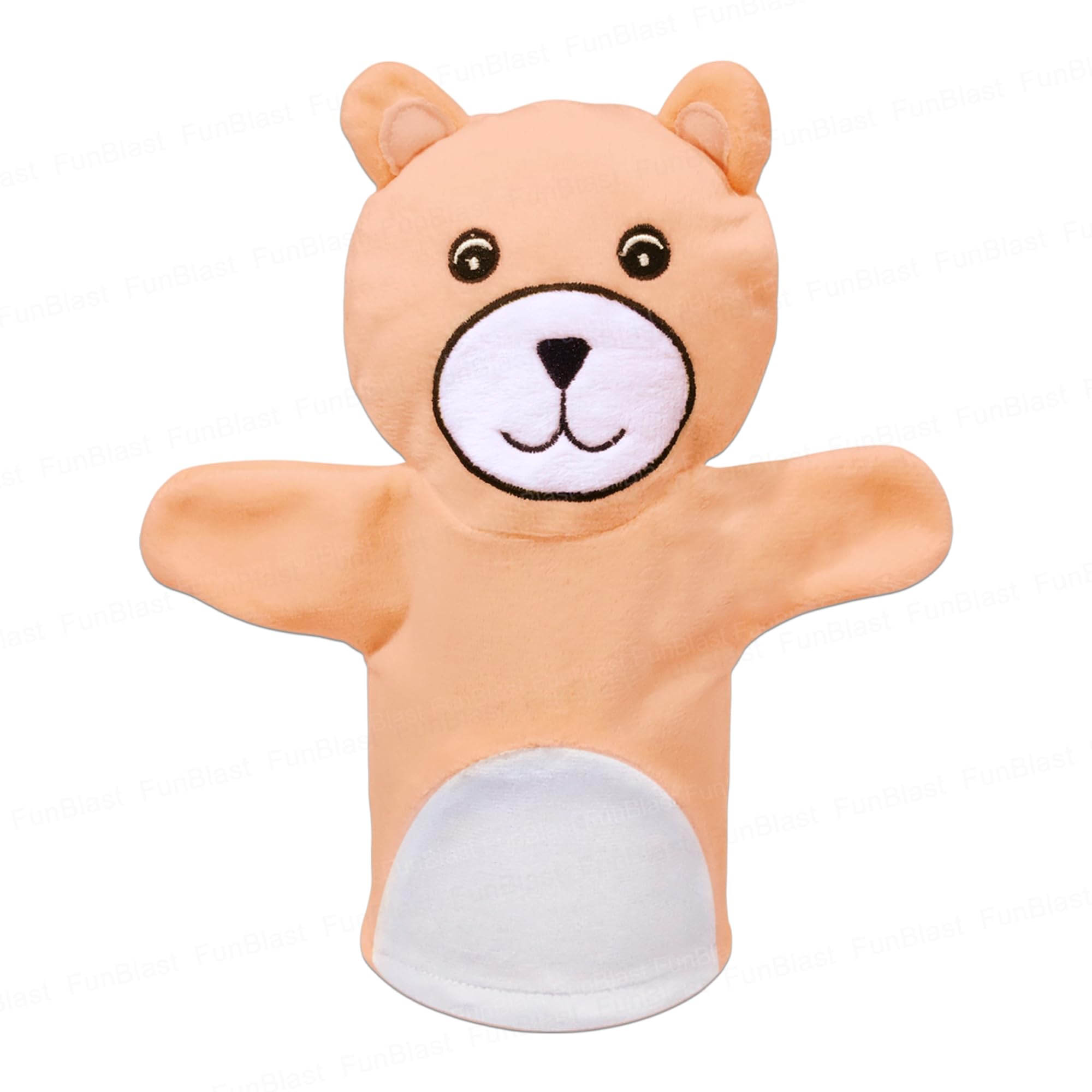 FunBlast Hand Puppets for Kids - Soft Puppets, Story Telling Puppet Toy, Plush Animals Puppet, Fun Play Learning Toys - Multicolor (Bear)-picture-20
