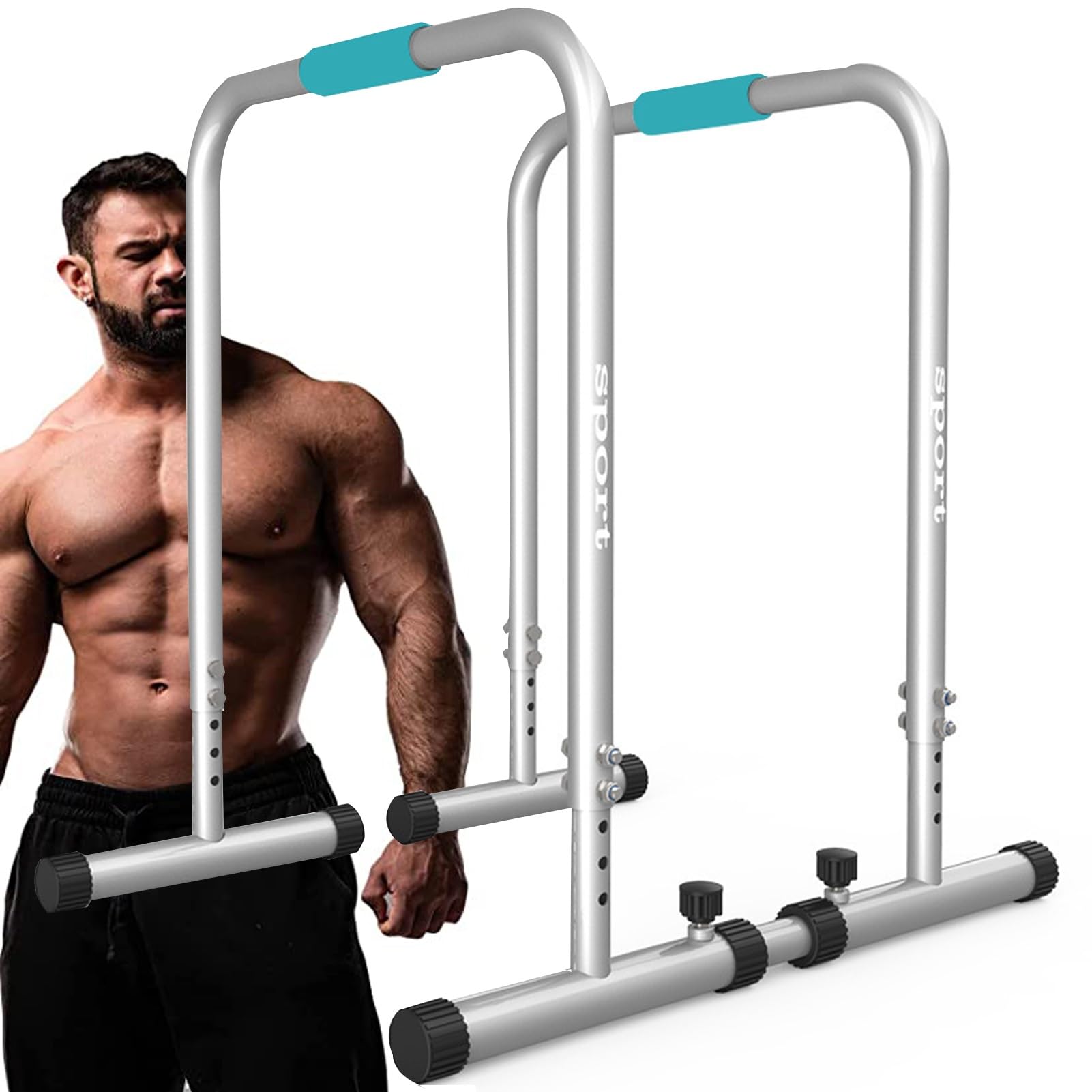 Amazon.com: GGZONE Dip Bar, Adjustable Dip Stand Station with