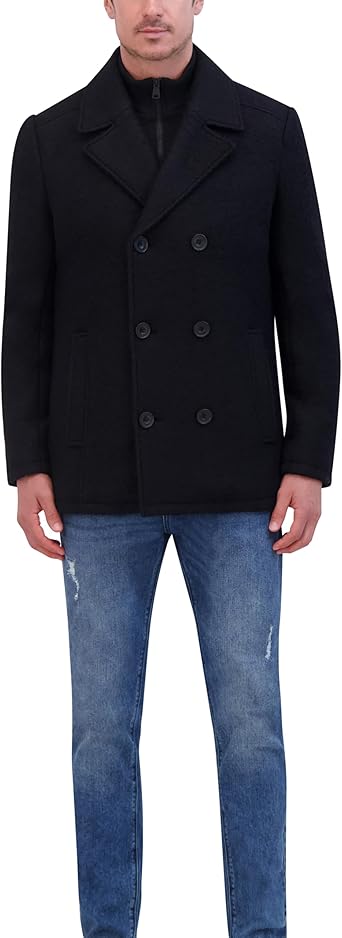 Kenneth Cole Mens Kenneth Cole Mens Wool Top Coat