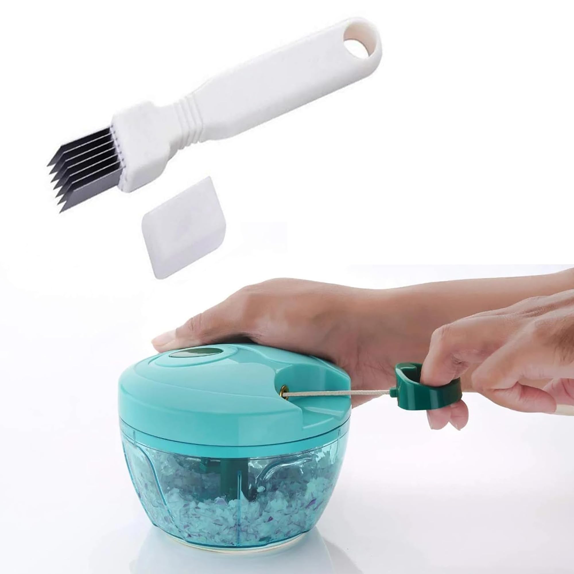 Sulfar Combo of Manual Stainless Steel Food Chopper & Vegetable Negi Cutter (B0D35L931L) Amazon Price History, Amazon Price Tracker