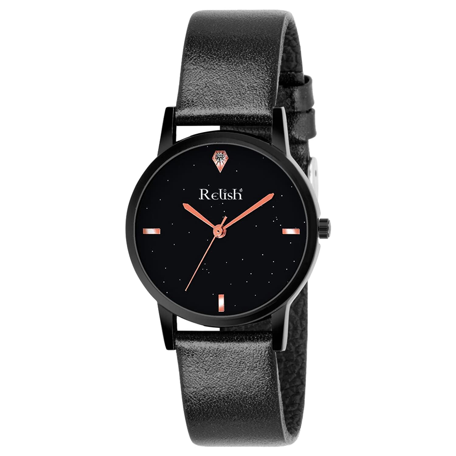 Relish Black Strap Analog Watch Girls, Women | Gift for Girls, Sister, Wife and Girlfriend (B09SWM845Q) Amazon Price History, Amazon Price Tracker