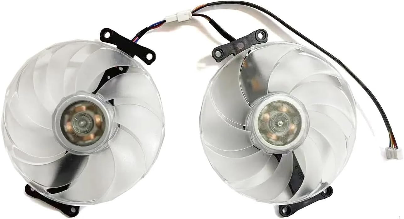 Cooler Fan T129215BU for PowerColor for AMD for Radeon RX 7700 XT 12 GB GDDR6 for grafische for kaartkoeling