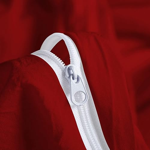 Miniatura 4 de TEXAS LINEN CO. Funda de edredón 100% algodón egipcio, tamaño Queen, 600 hilos, 3 piezas, funda de edredón de algodón egipcio de fibra extra larga,