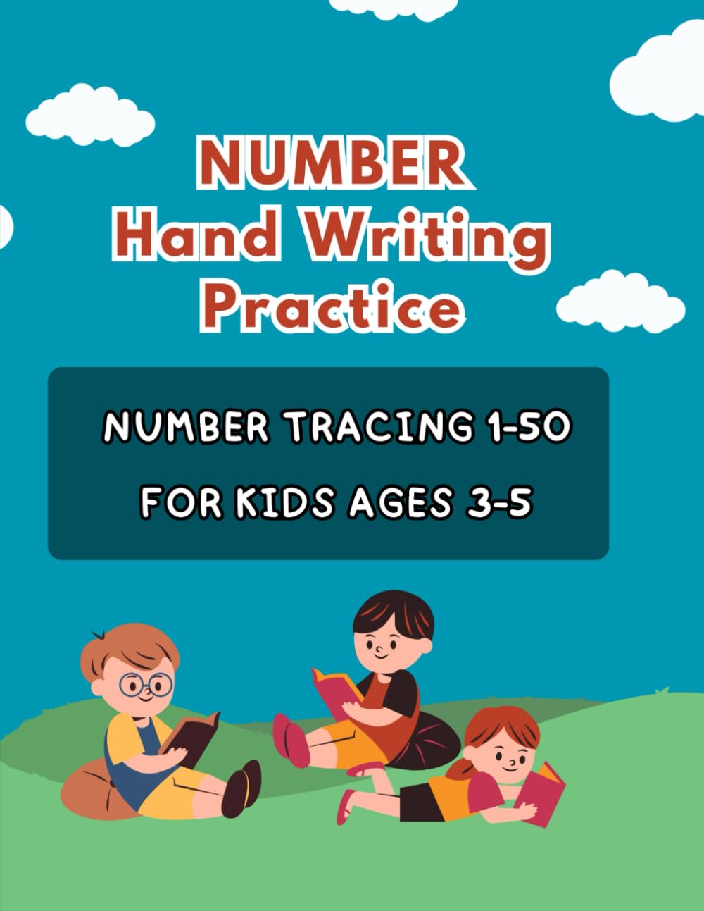 Number Handwriting Practice: Number Tracing 1-50 with fun for kids ages 3-5