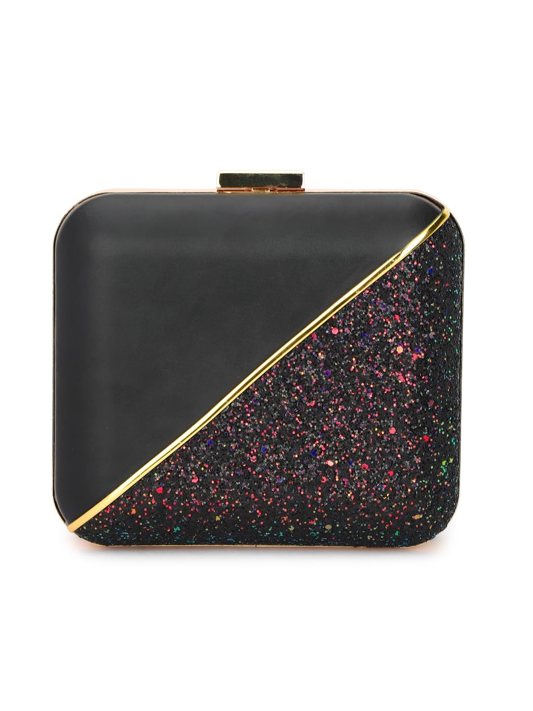 Women's Chain Square Purse for Bridal 6x6 Box Clutch Casual, Wedding Bag for Women & Girls-image-16