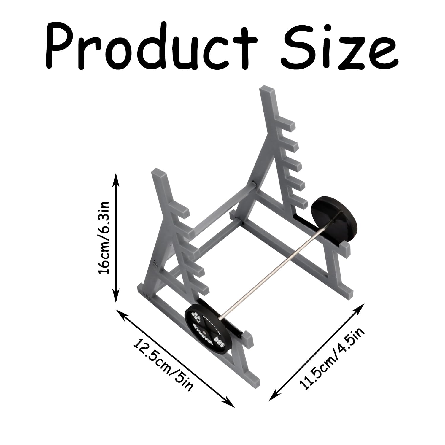 Rumyve Barbell Rack Pen Holder,Funny Squat Rack Pen Holder,Mini Makeup Pen Holder,Gym Theme Desk Pen Organizer For Desks,Home,Offices - Image 2