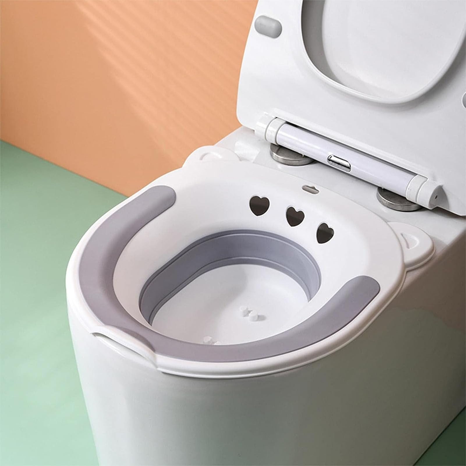 Bidet portable pour toilette avec système anti-débordement pour soin