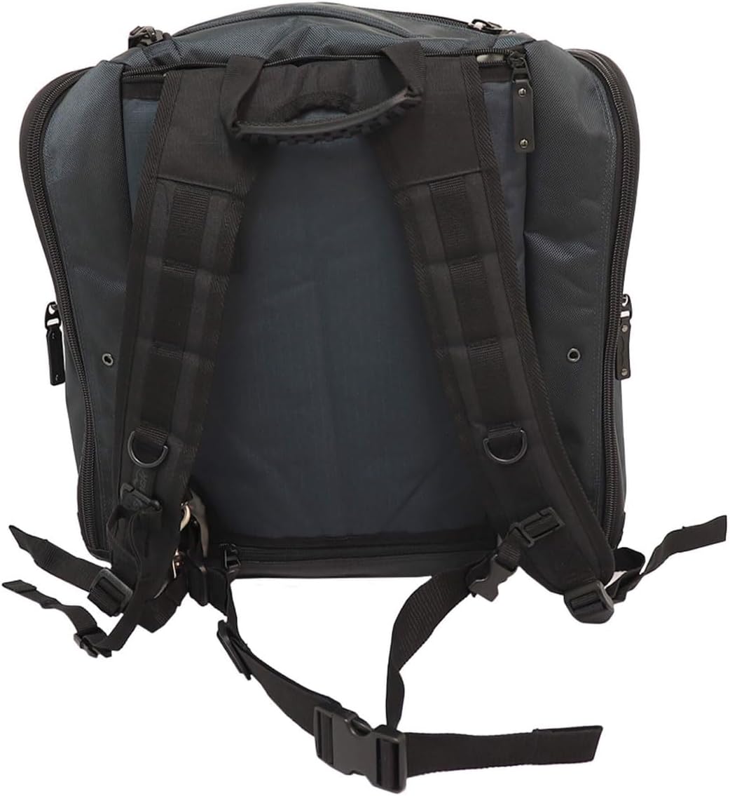 TRANSPACK COMPETITION TRV Ballistic Pro Unisex Water-Resistant 59L Ski/Snowboard Boot Helmet Goggles & Gear Backpack Bag, Ocean W/Charcoal