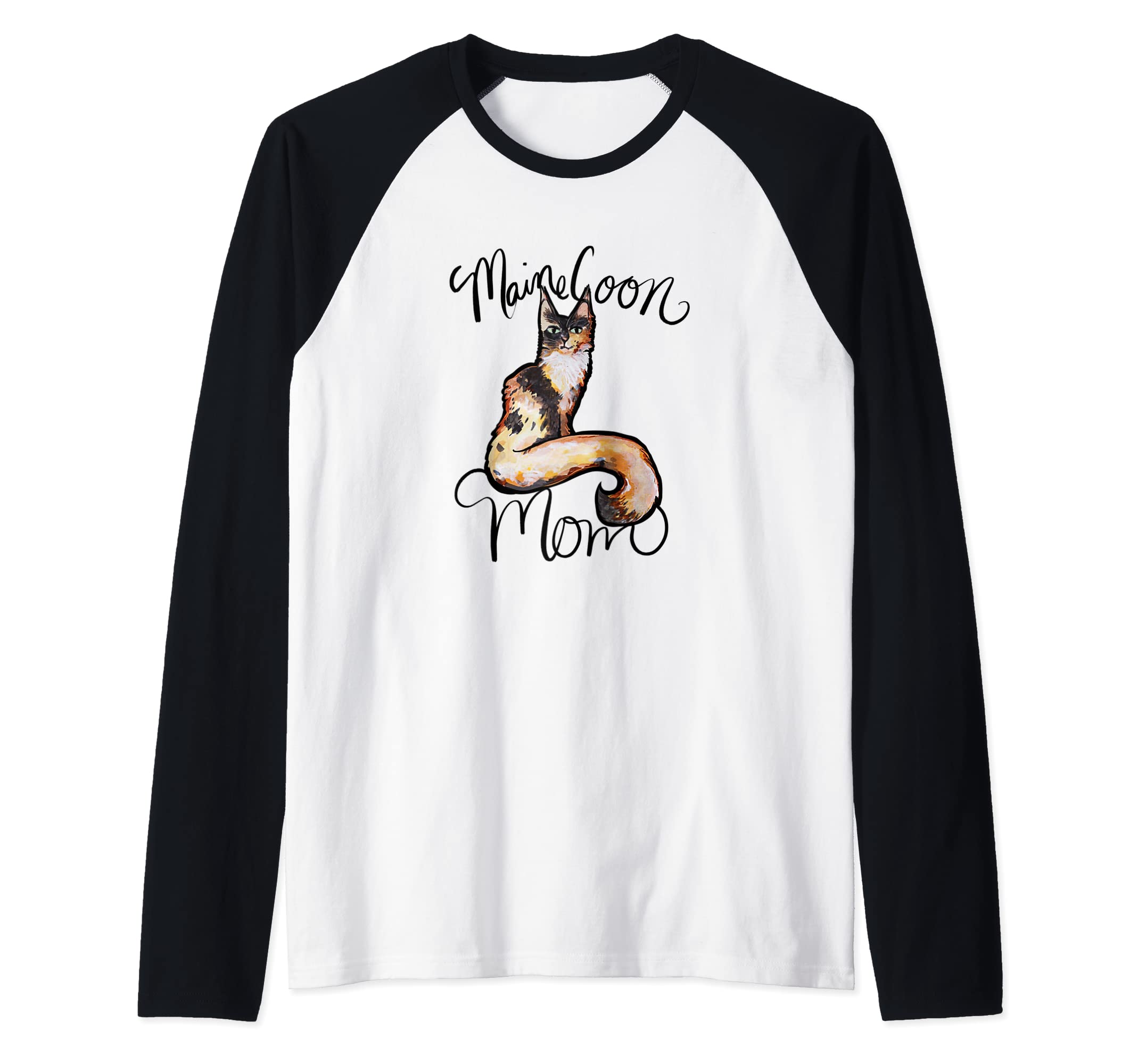 caterpillarMaine Coon Mom dilute calico cats maine coons Raglan Baseball Tee