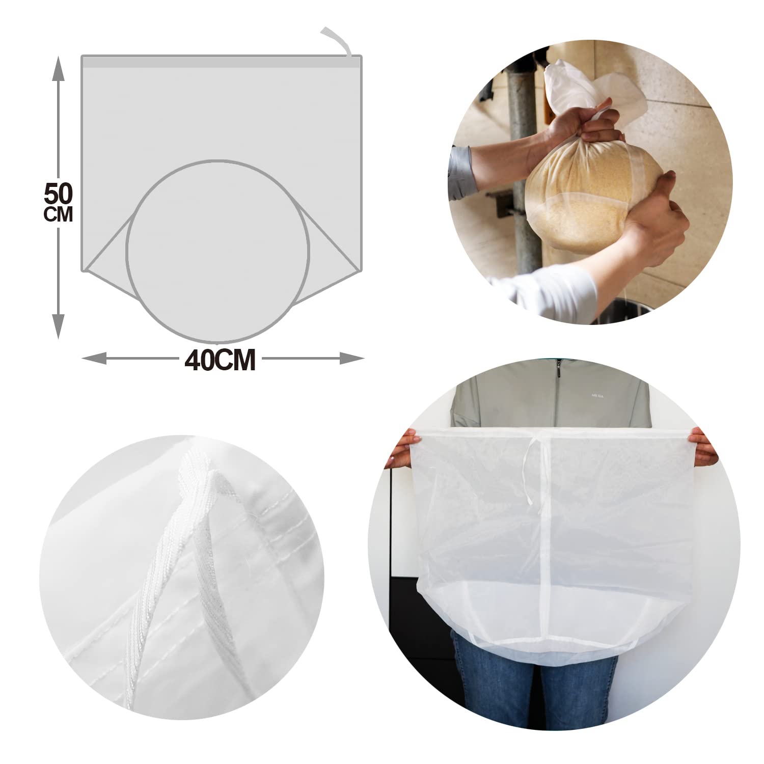 XIESK Siphon Silicone 2,5 M Pour Vin & Bière – Filtre à Tamis, Pompe Manuelle, Transfert & Filtration Facile Maison