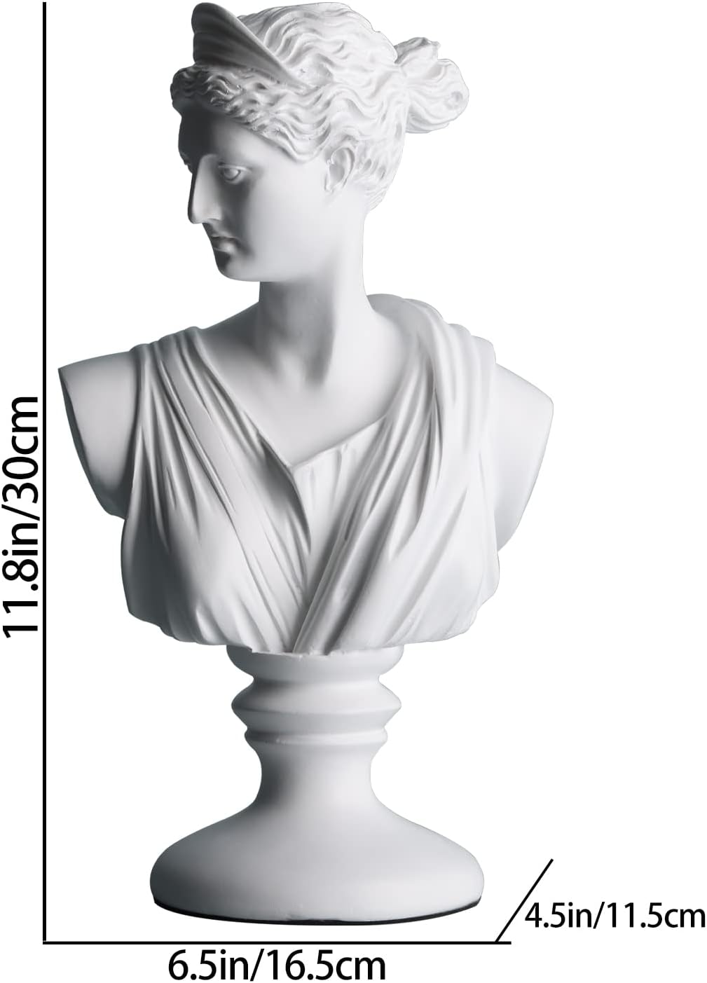 Greek Goddess Statue, Venus Plaster Statue Sculpture, Greek Mythology Sculpture for Home Decoration, Suitable for Living Room, Office, Home Decoration for Shelf