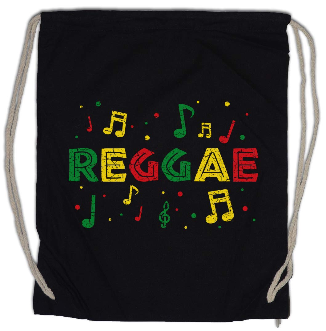 Urban Backwoods Rastafari Lion II Drawstring Bag - Cotton Gym Sack Backpack, 38x46 Cm