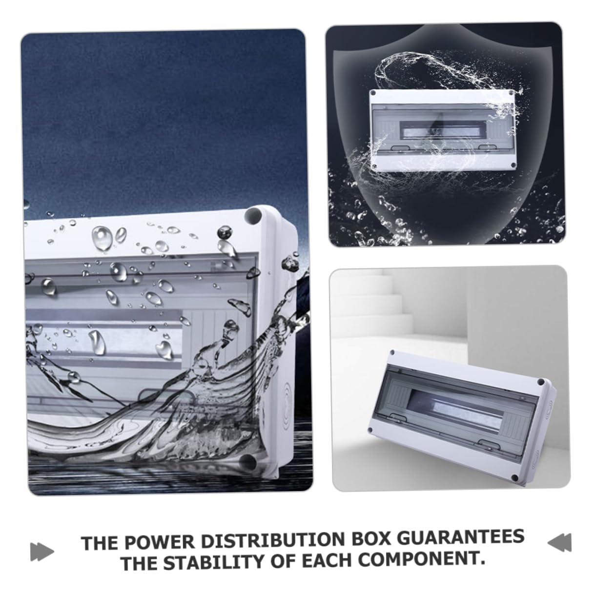 Housoutil Cassetta Elettrica da Esterno Ip65 in Abs, 18 Moduli, e Antipolvere, per Protezione Affidabile Dell’impianto Elettrico