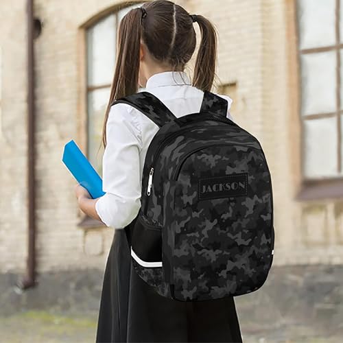Miniatura 7 de Mochila personalizada para niños, mochila personalizada, mochila escolar para niños y niñas, patrón de leopardo, marrón, Opción 30, Mochilas de viaje